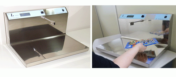 Desktop type detector of metal foreign objects in aluminium foil packing